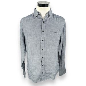 Taylor Stitch Blue and White Casual Button Down Shirt